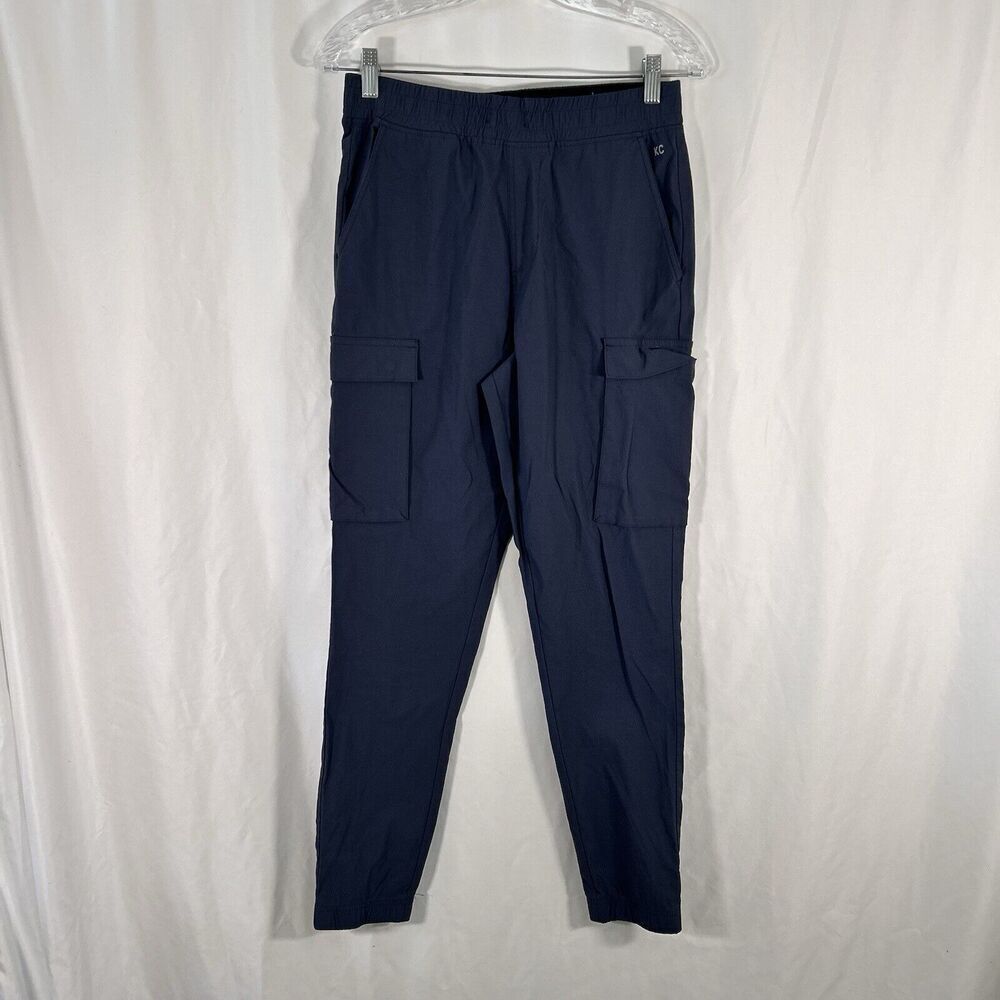 Kenneth Cole Active Jogger Pants Women's Small Blue Pull On Cargo Pockets
